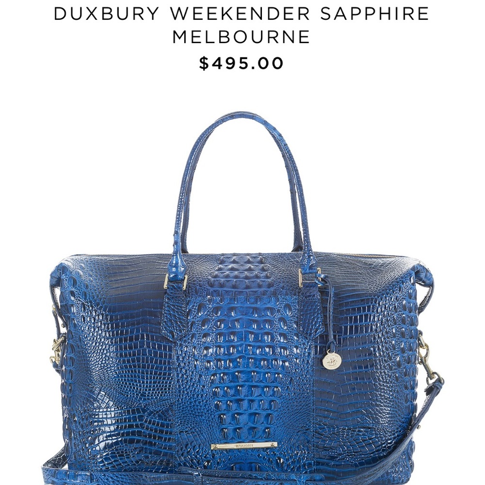 Brahmin Duxbury Melbourne Sapphire Weekender